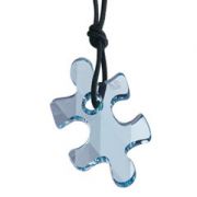 Swarovski Puzzle / Anhnger, Aquamarine Kristall